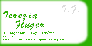terezia fluger business card